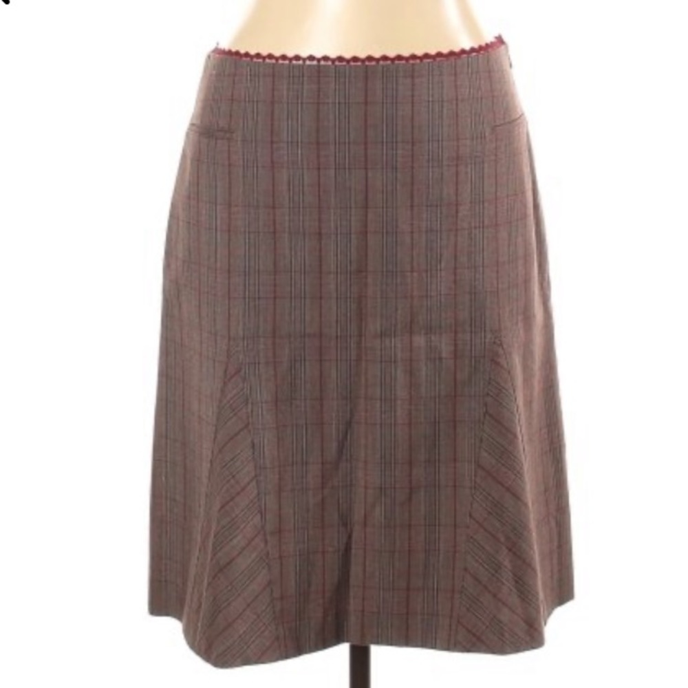 Kenneth Cole New York plaid casual work skirt